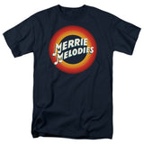 Looney Tunes Merrie Logo Mens T Shirt Navy Blue Officially Licensed - POPvault