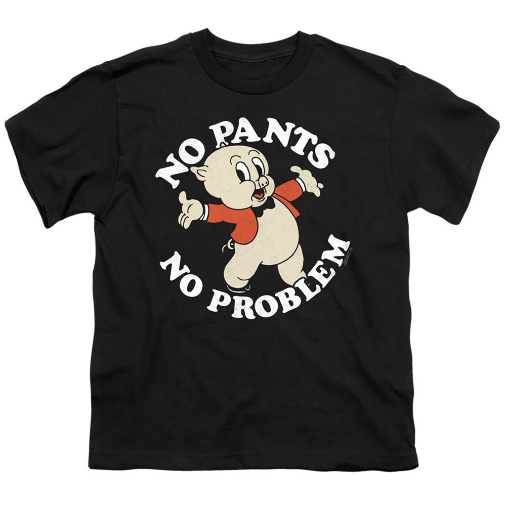 Looney Tunes No Pants Kids Youth T Shirt Black Officially Licensed - POPvault