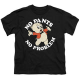 Looney Tunes No Pants Kids Youth T Shirt Black Officially Licensed - POPvault