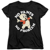 Looney Tunes No Pants Womens T Shirt Black Officially Licensed - POPvault