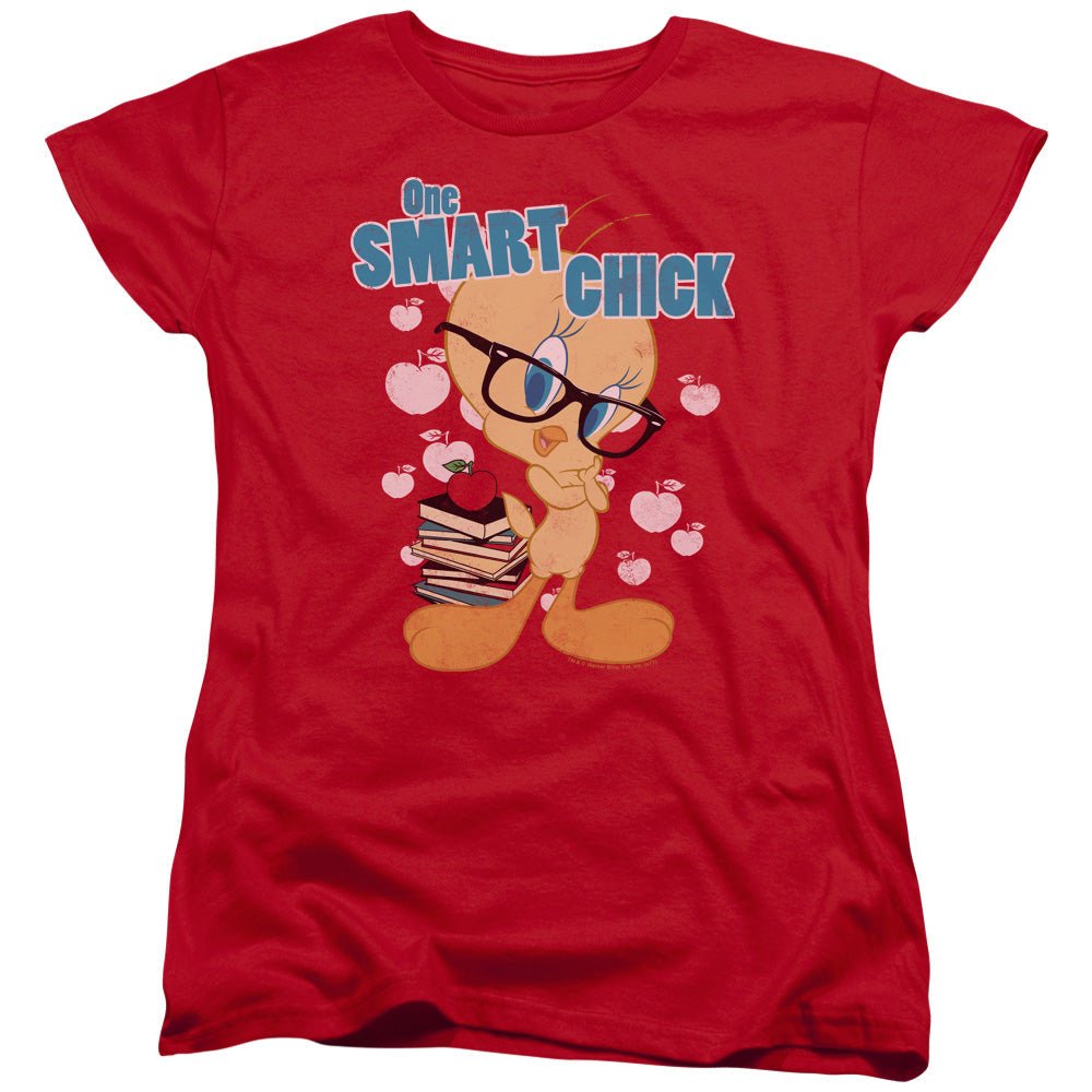 Looney Tunes One Art Chick Womens T Shirt Red Officially Licensed - POPvault