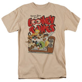 Looney Tunes Saturday Mornings Mens T Shirt Sand Officially Licensed - POPvault