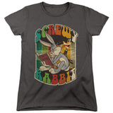 Looney Tunes Screwy Rabbit Womens T Shirt Charcoal Officially Licensed - POPvault