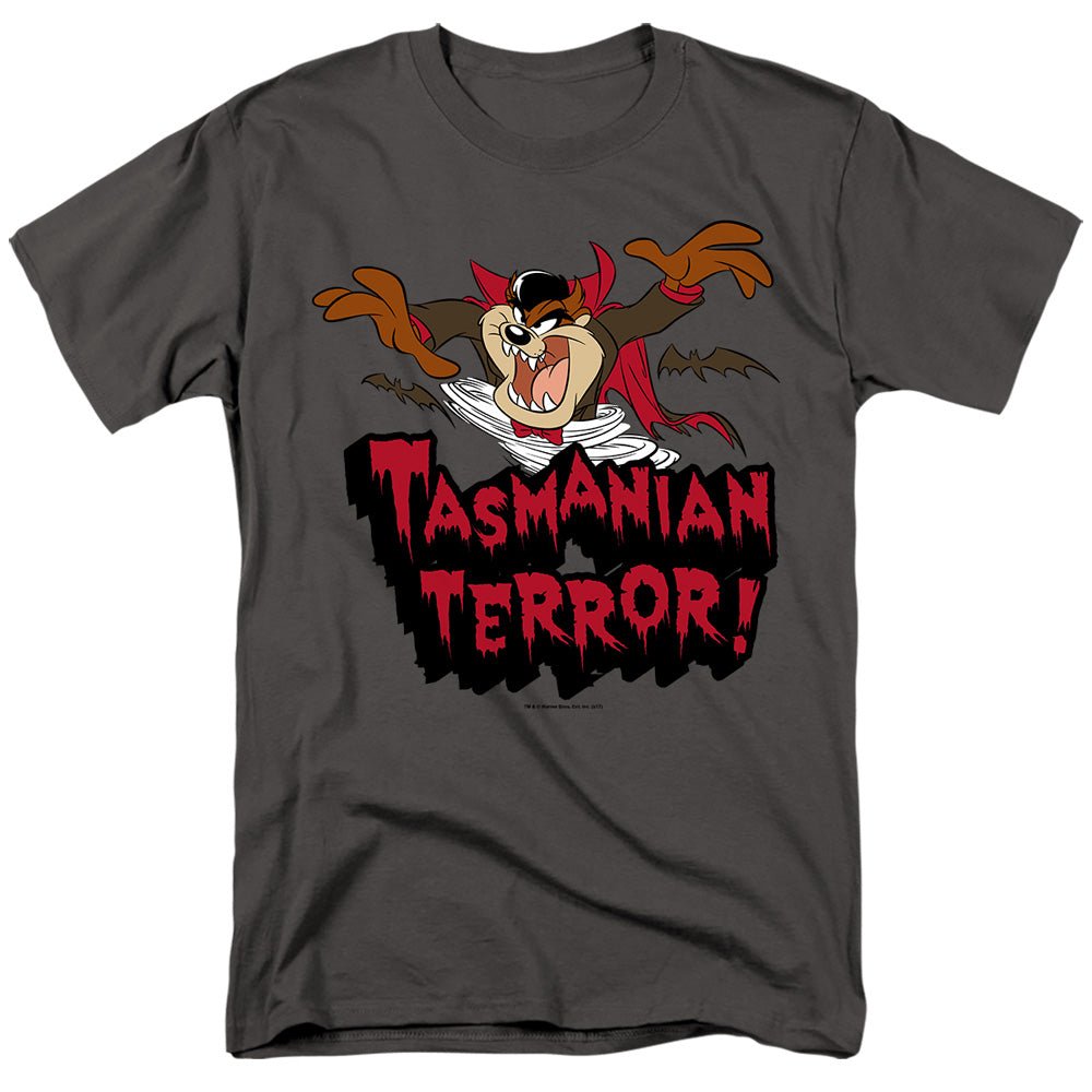 Looney Tunes Taz Terror Mens T Shirt Charcoal Officially Licensed - POPvault