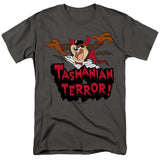 Looney Tunes Taz Terror Mens T Shirt Charcoal Officially Licensed - POPvault