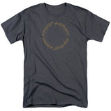 Lord Of The Rings One Ring Mens T Shirt Charcoal Officially Licensed - POPvault