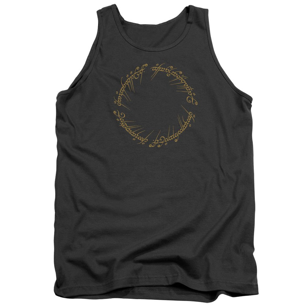 Lord Of The Rings One Ring Mens Tank Top Shirt Charcoal Officially Licensed - POPvault