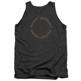 Lord Of The Rings One Ring Mens Tank Top Shirt Charcoal Officially Licensed - POPvault