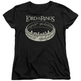 Lord Of The Rings the Journey Womens T Shirt Black Officially Licensed - POPvault