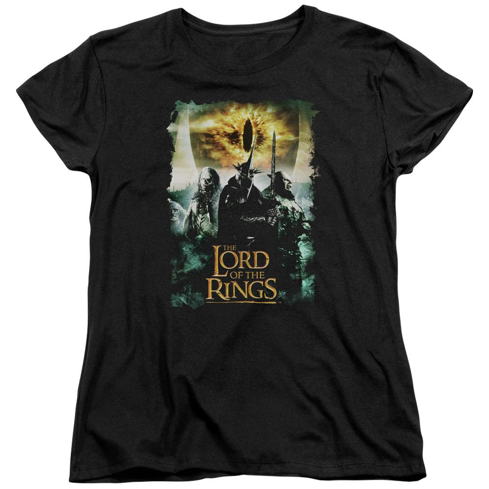Lord Of The Rings Villain Group Womens T Shirt Black Officially Licensed - POPvault