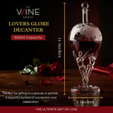 Love Crystal Wine Or Whiskey 500 ml Decanter - POPvault