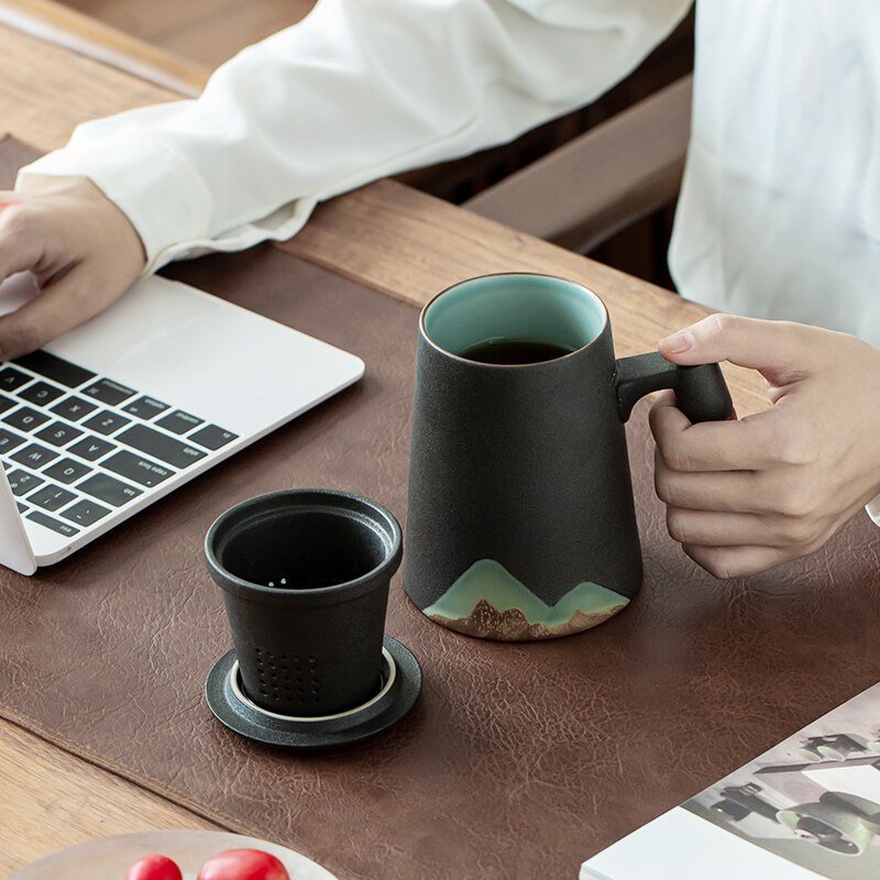 LUWU Mountain Ceramic Tea Mug - POPvault