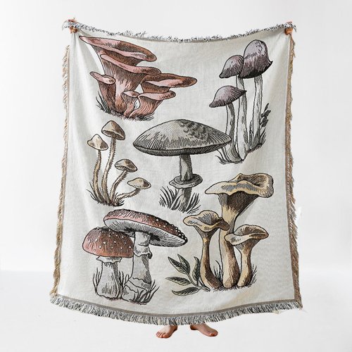 Magic Mushroom Throw Blanket - POPvault