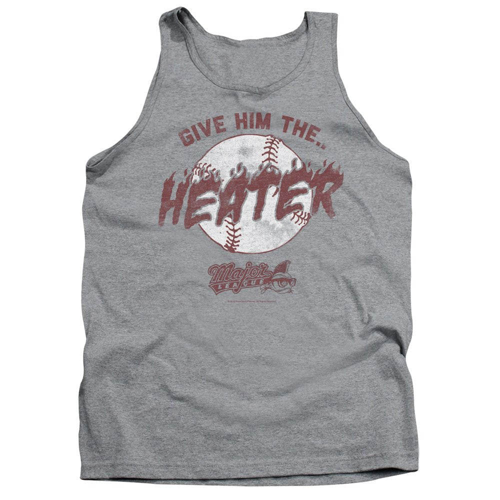 Major League The Heater Mens Tank Top Shirt Athletic Heather Officially Licensed - POPvault