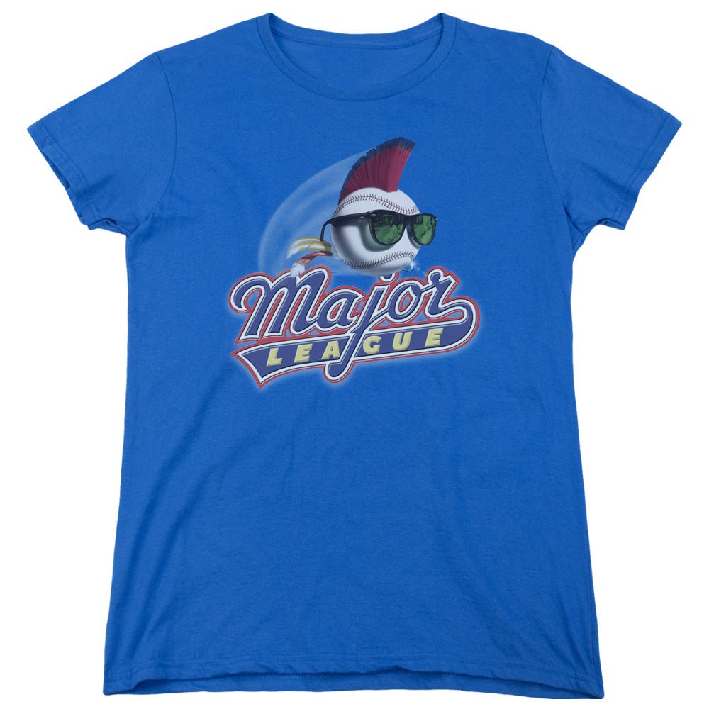 Major League Title Womens T Shirt Royal Blue Officially Licensed - POPvault