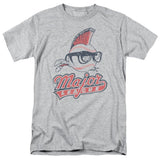 Major League Vintage Logo Mens T Shirt Athletic Heather Officially Licensed - POPvault