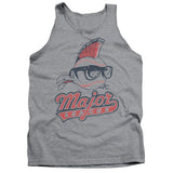 Major League Vintage Logo Mens Tank Top Shirt Athletic Heather Officially Licensed - POPvault