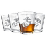 Marine Whiskey 10 Oz. Glasses (Set of 4) - POPvault