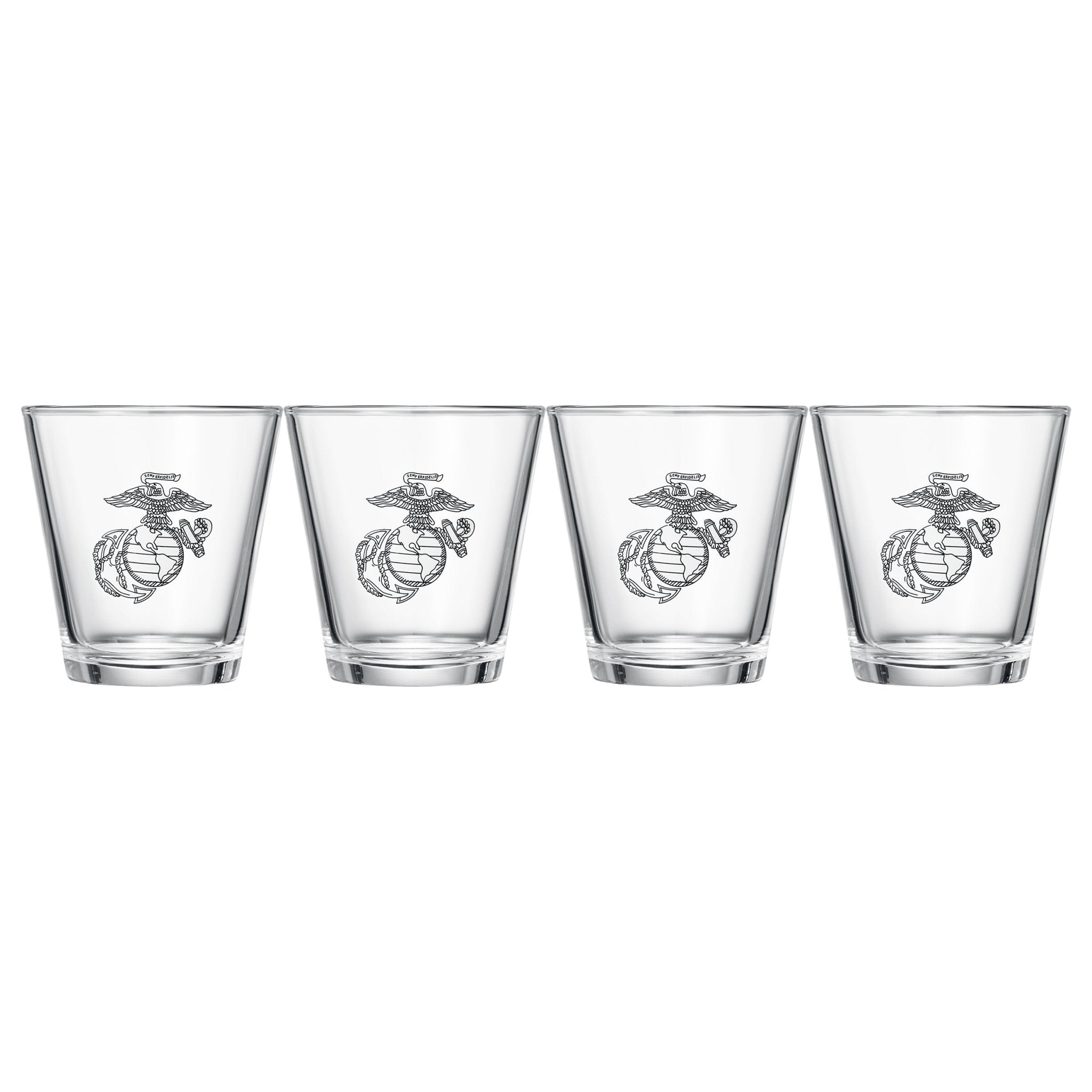 Marine Whiskey 10 Oz. Glasses (Set of 4) - POPvault