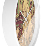 Masters of Art Alphonse Mucha Job Premium Wall Clock - POPvault