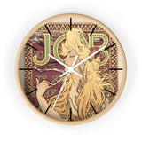 Masters of Art Alphonse Mucha Job Premium Wall Clock - POPvault