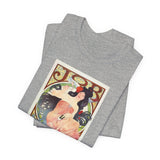Masters of Art Alphonse Mucha Job Unisex Jersey Short Sleeve T-Shirt - POPvault