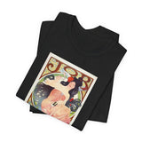 Masters of Art Alphonse Mucha Job Unisex Jersey Short Sleeve T-Shirt - POPvault