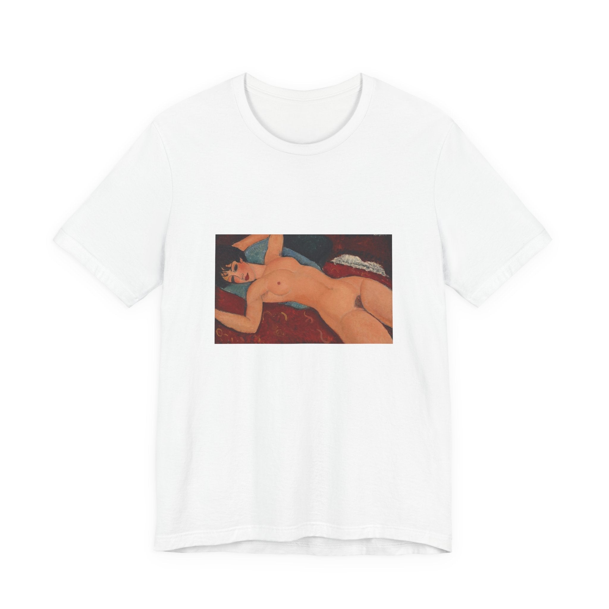 Masters of Art Amedeo Modigliani's Nu couché Unisex Jersey Short Sleeve T-Shirt - POPvault