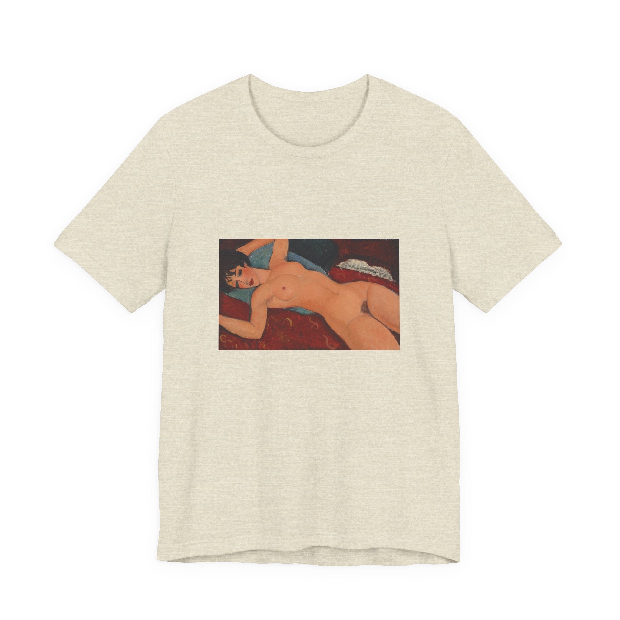 Masters of Art Amedeo Modigliani's Nu couché Unisex Jersey Short Sleeve T-Shirt - POPvault