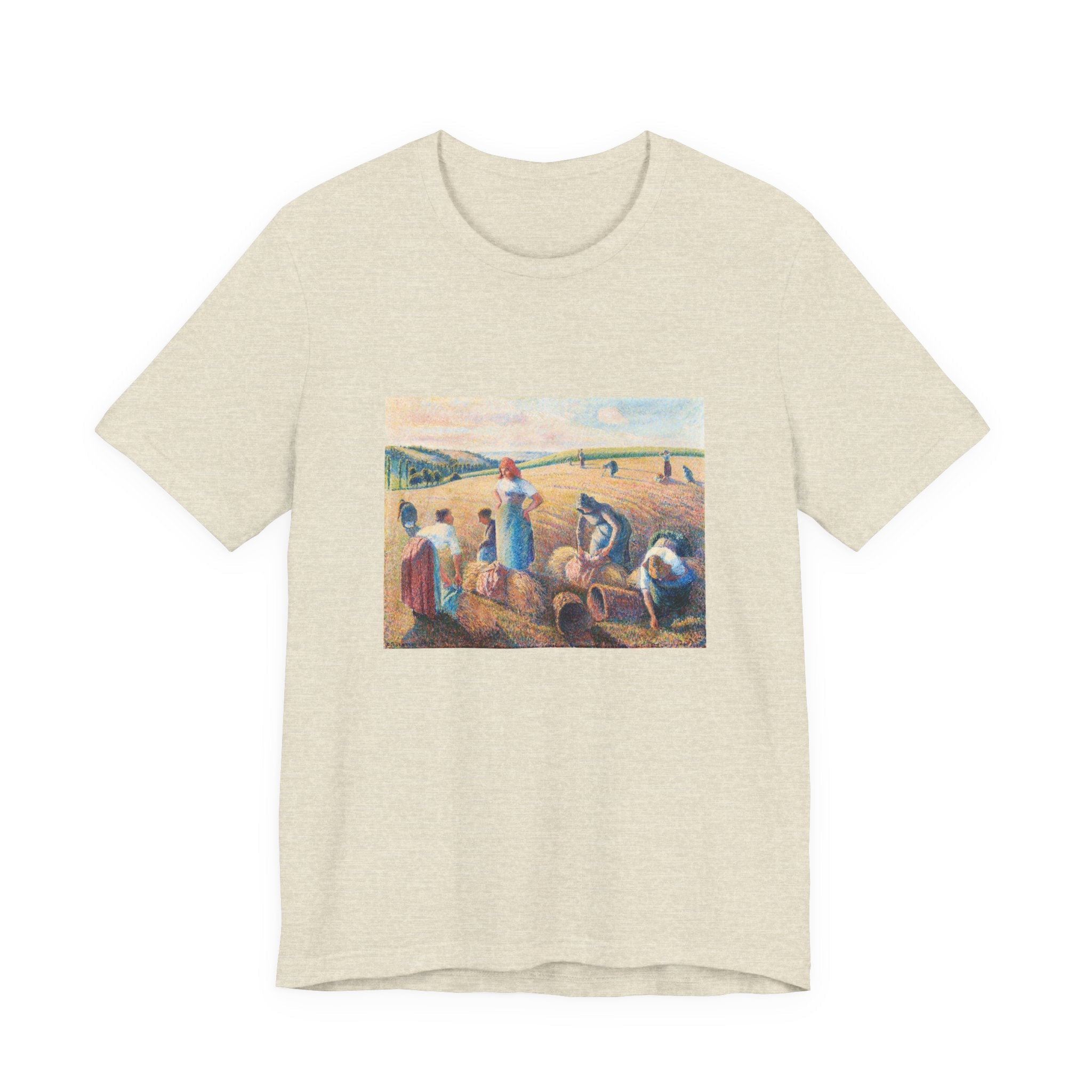 Masters of Art Camille Pissarro The Gleaners Unisex Jersey Short Sleeve T-Shirt - POPvault