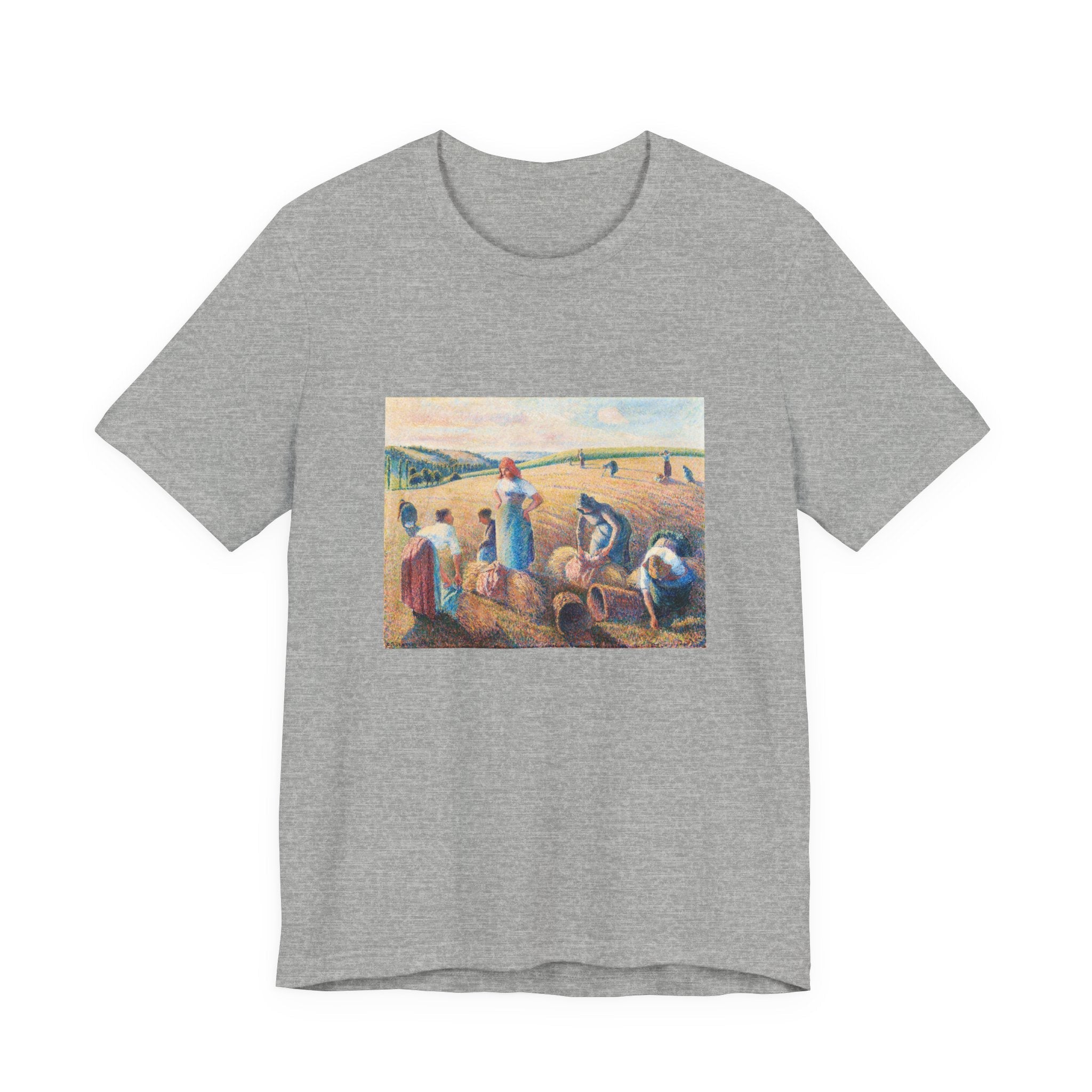 Masters of Art Camille Pissarro The Gleaners Unisex Jersey Short Sleeve T-Shirt - POPvault