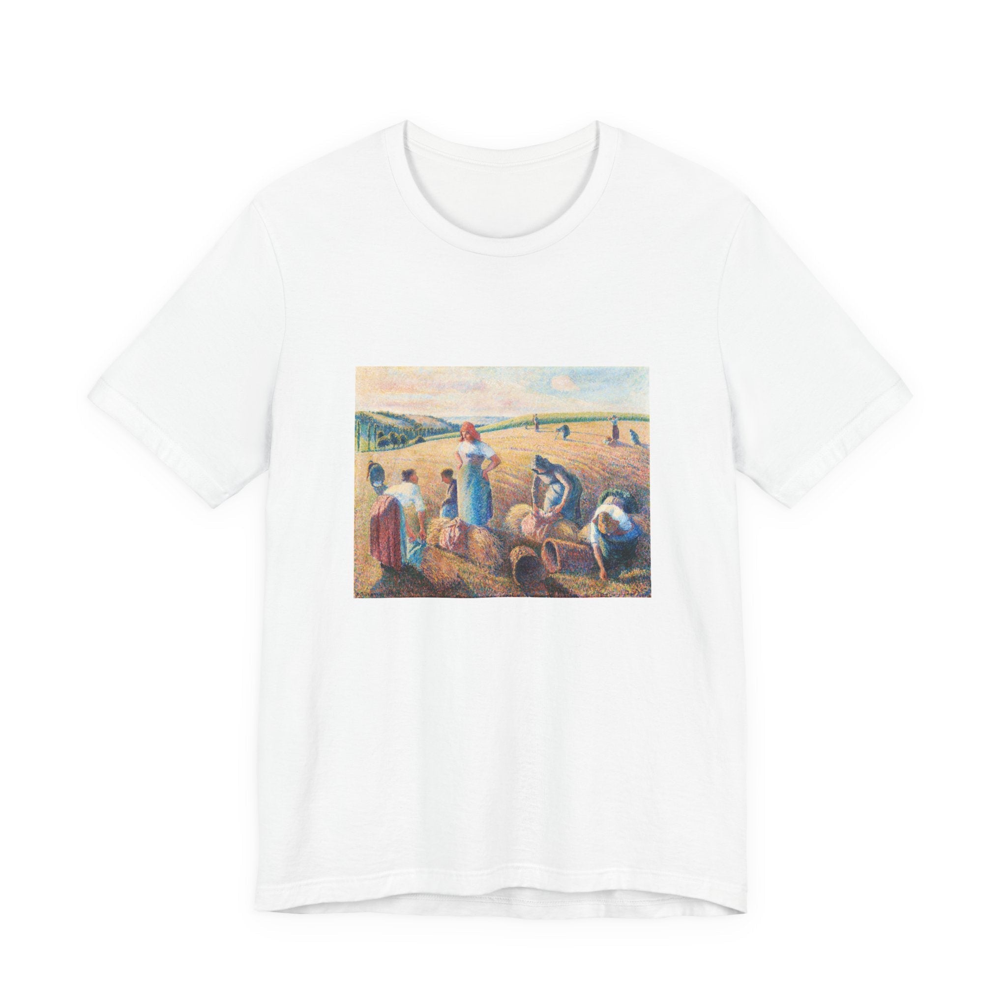 Masters of Art Camille Pissarro The Gleaners Unisex Jersey Short Sleeve T-Shirt - POPvault