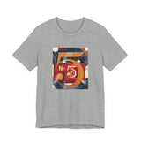 Masters of Art Charles Demuth I Saw the Figure 5 in Gold Unisex Jersey Short Sleeve T-Shirt - POPvault