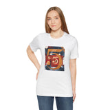 Masters of Art Charles Demuth I Saw the Figure 5 in Gold Unisex Jersey Short Sleeve T-Shirt - POPvault