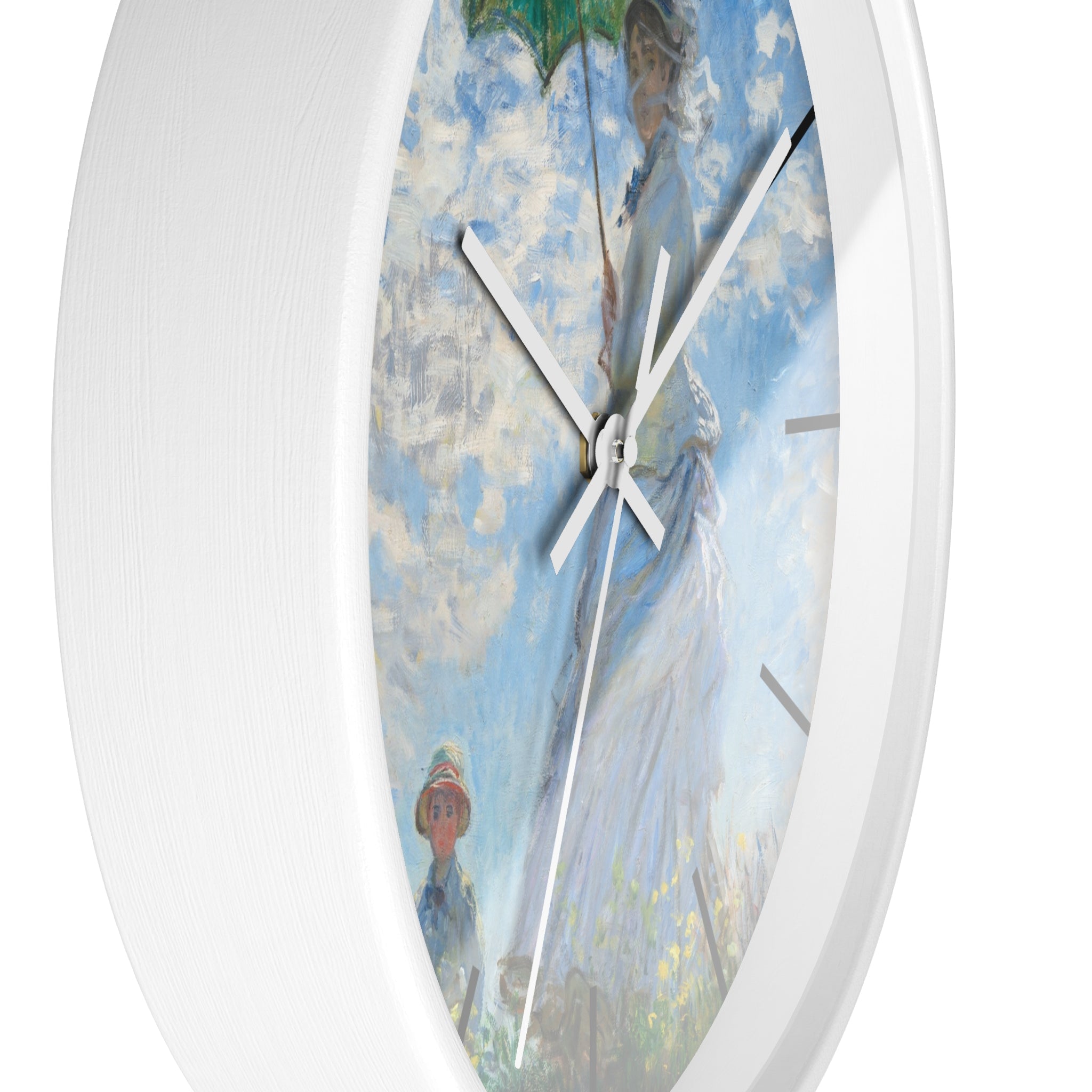 Masters of Art Claude Monet Madame Monet and Her Son Premium Wall Clock - POPvault