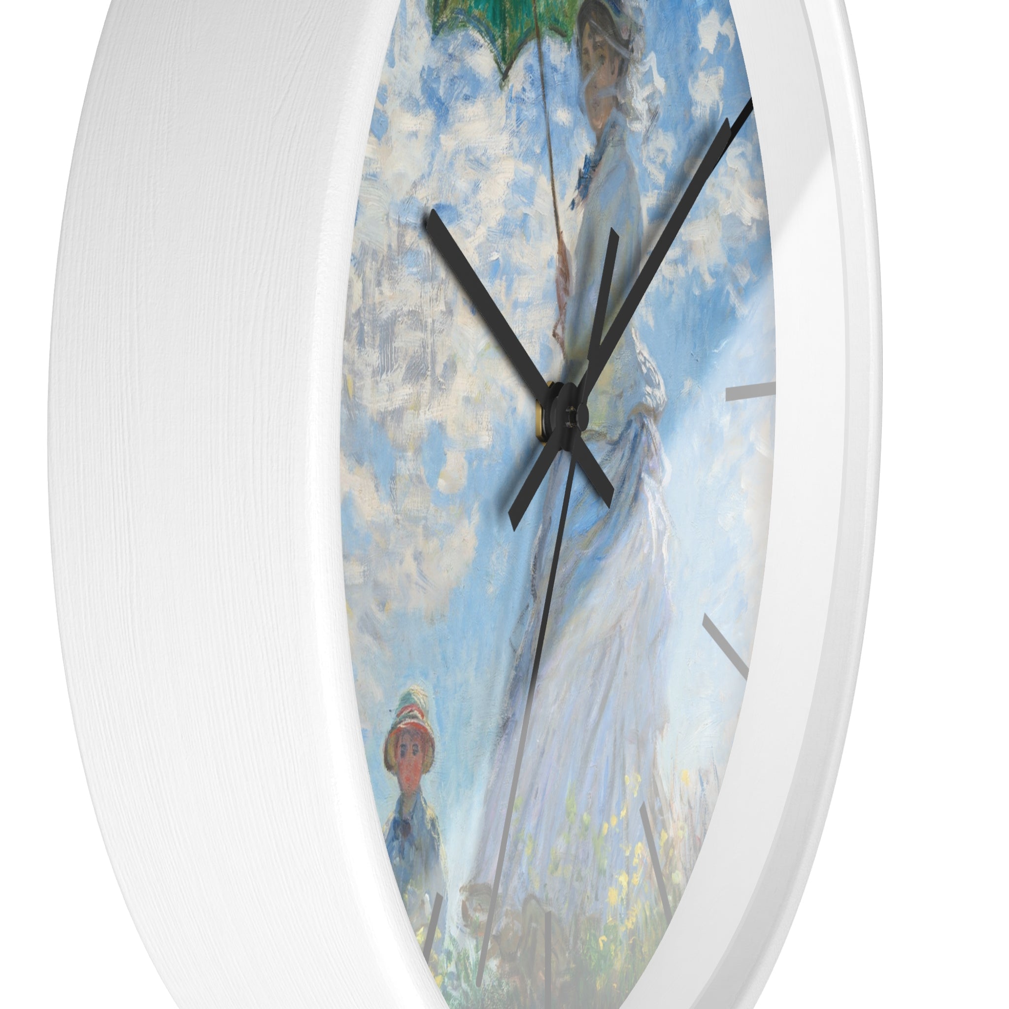 Masters of Art Claude Monet Madame Monet and Her Son Premium Wall Clock - POPvault