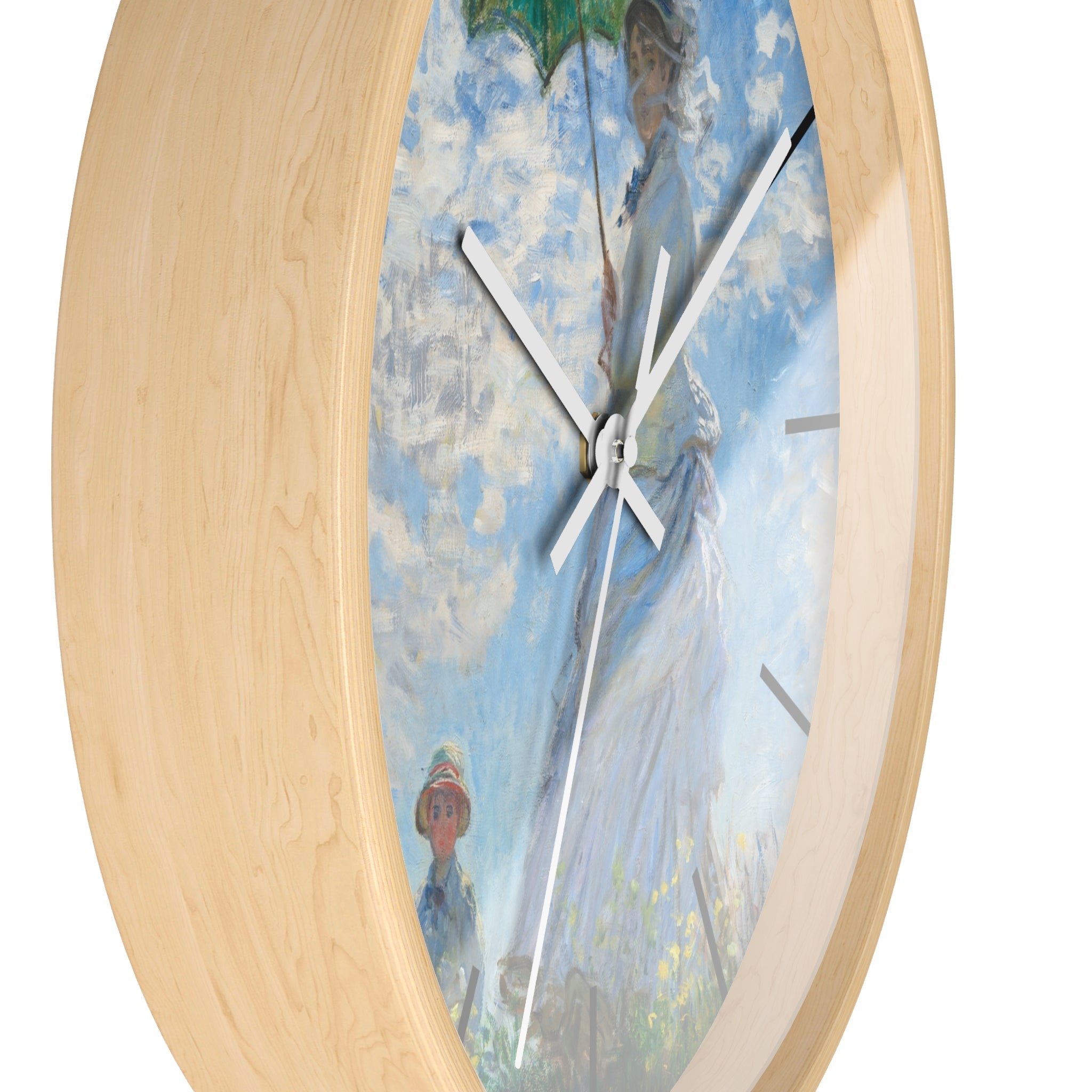 Masters of Art Claude Monet Madame Monet and Her Son Premium Wall Clock - POPvault