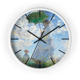 Masters of Art Claude Monet Madame Monet and Her Son Premium Wall Clock - POPvault