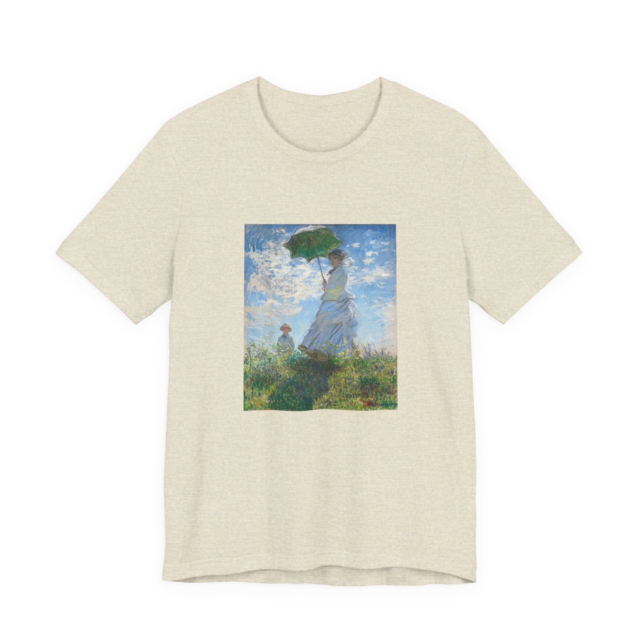 Masters of Art Claude Monet's Madame Monet and Her Son Unisex Jersey Short Sleeve T-Shirt - POPvault