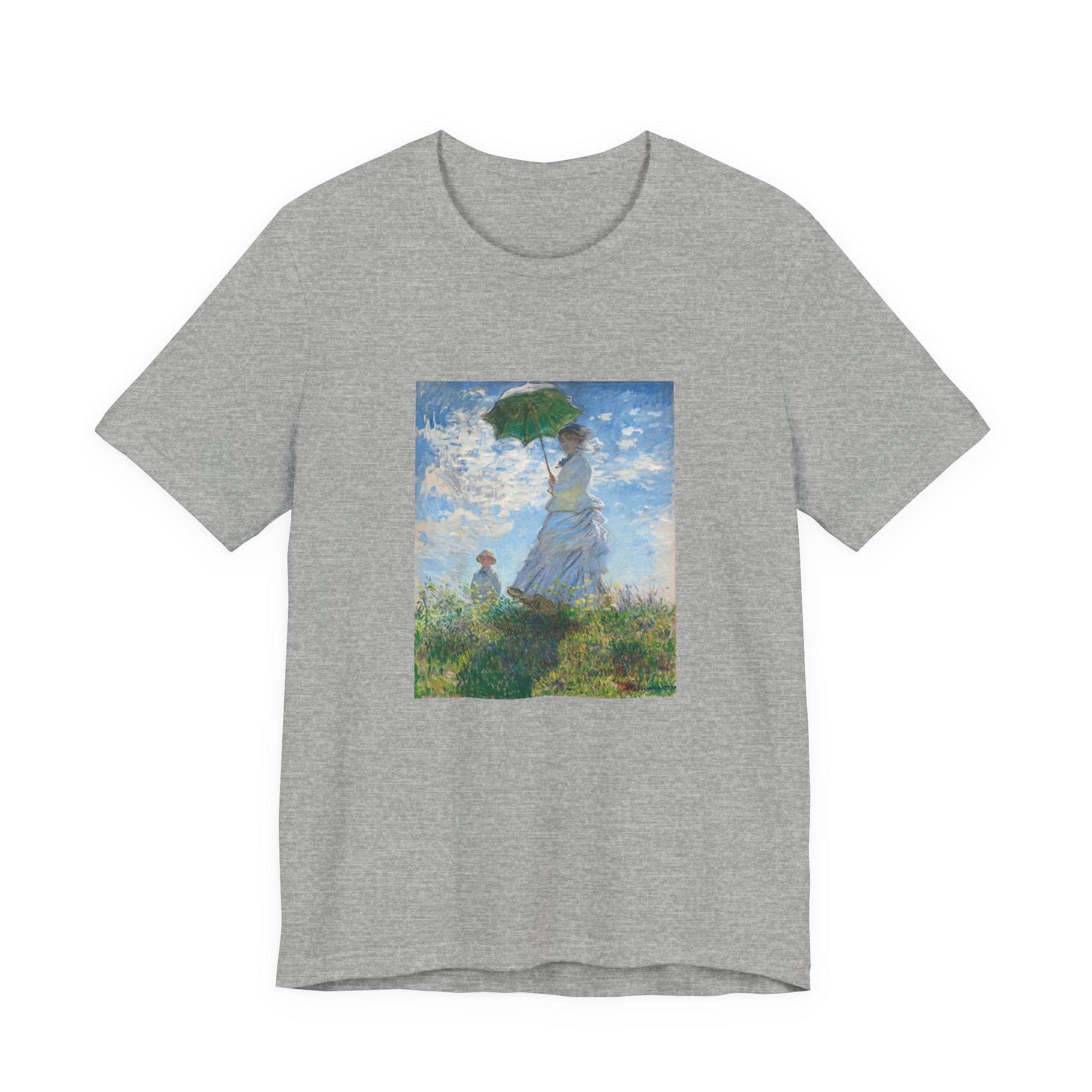 Masters of Art Claude Monet's Madame Monet and Her Son Unisex Jersey Short Sleeve T-Shirt - POPvault