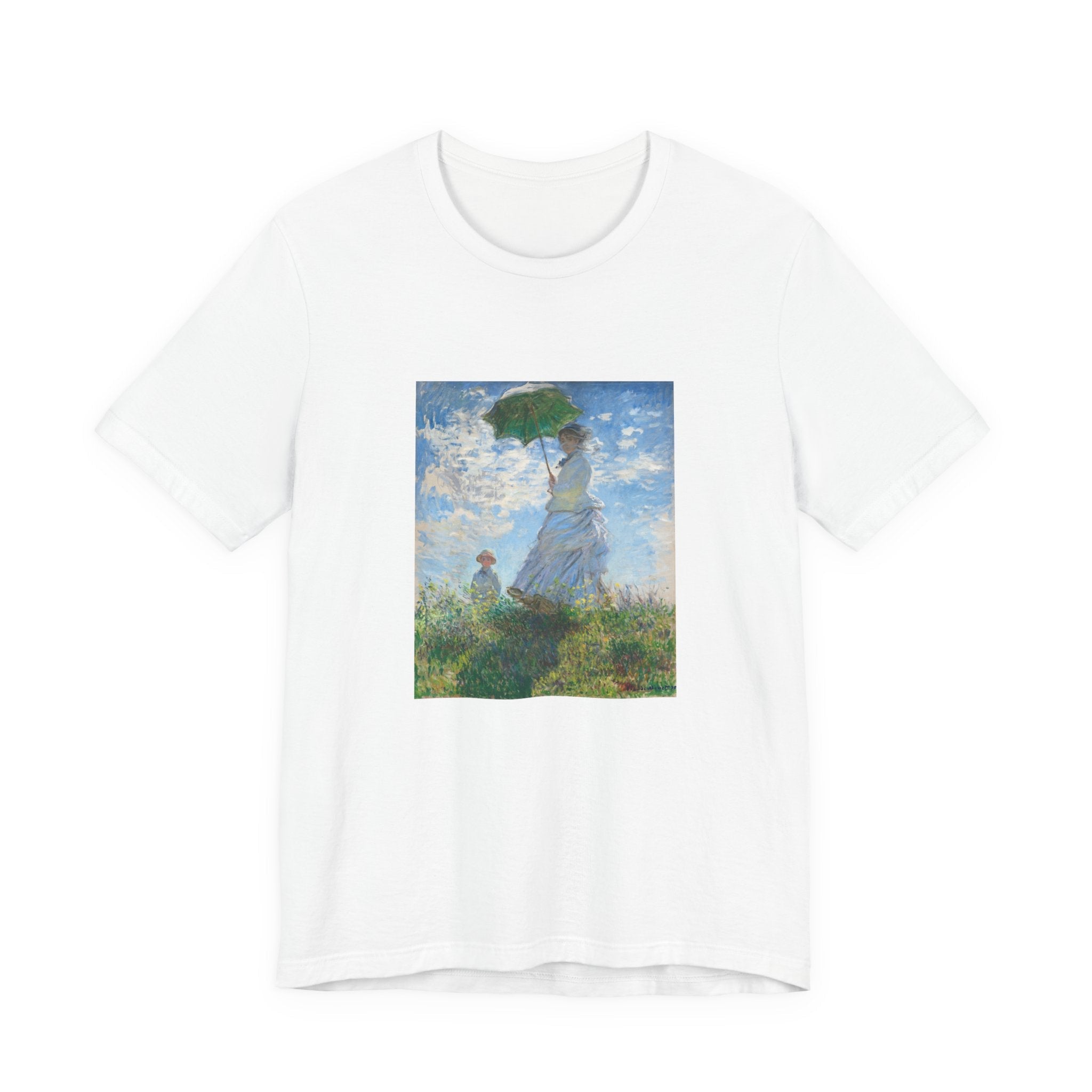Masters of Art Claude Monet's Madame Monet and Her Son Unisex Jersey Short Sleeve T-Shirt - POPvault