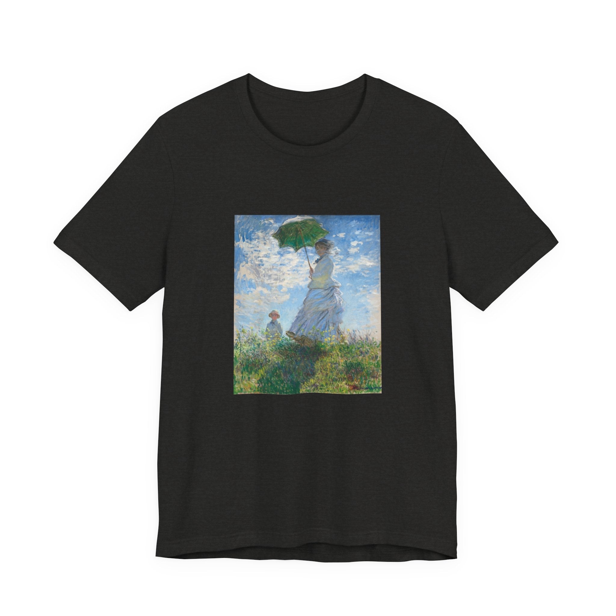 Masters of Art Claude Monet's Madame Monet and Her Son Unisex Jersey Short Sleeve T-Shirt - POPvault