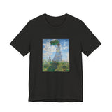 Masters of Art Claude Monet's Madame Monet and Her Son Unisex Jersey Short Sleeve T-Shirt - POPvault