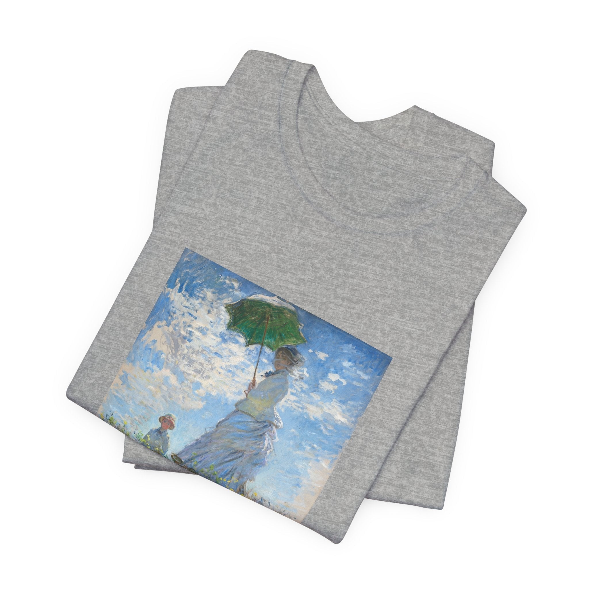 Masters of Art Claude Monet's Madame Monet and Her Son Unisex Jersey Short Sleeve T-Shirt - POPvault