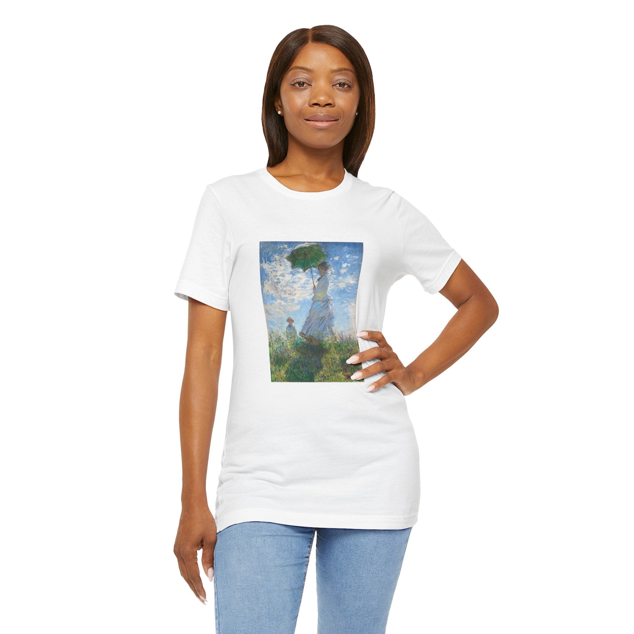 Masters of Art Claude Monet's Madame Monet and Her Son Unisex Jersey Short Sleeve T-Shirt - POPvault