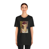 Masters of Art Edgar Degas Nude lady. Woman Combing Her Hair Unisex Jersey Short Sleeve T-Shirt - POPvault