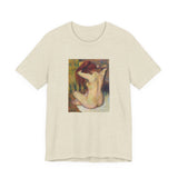 Masters of Art Edgar Degas Nude lady. Woman Combing Her Hair Unisex Jersey Short Sleeve T-Shirt - POPvault