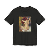 Masters of Art Edgar Degas Nude lady. Woman Combing Her Hair Unisex Jersey Short Sleeve T-Shirt - POPvault