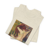 Masters of Art Edgar Degas Nude lady. Woman Combing Her Hair Unisex Jersey Short Sleeve T-Shirt - POPvault