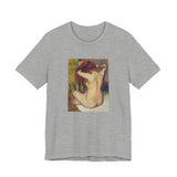 Masters of Art Edgar Degas Nude lady. Woman Combing Her Hair Unisex Jersey Short Sleeve T-Shirt - POPvault